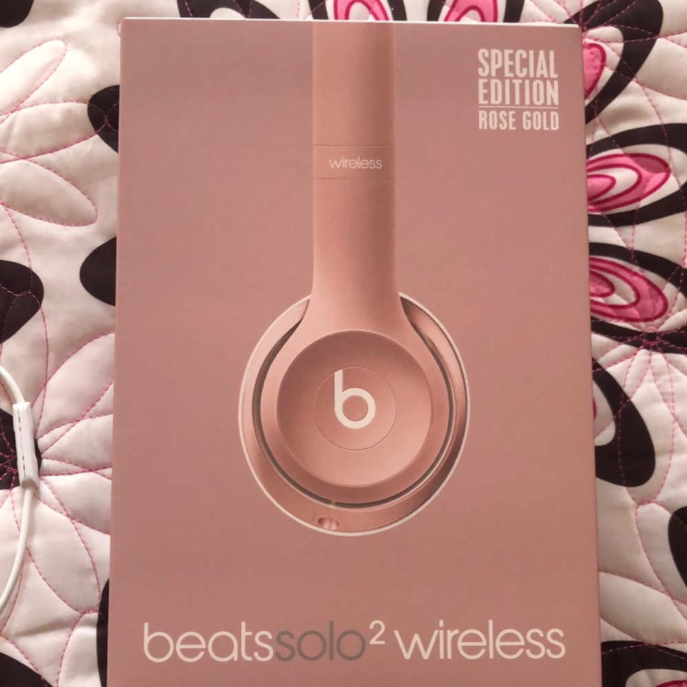 Special edition rose gold beats solo 2 wireless headphones